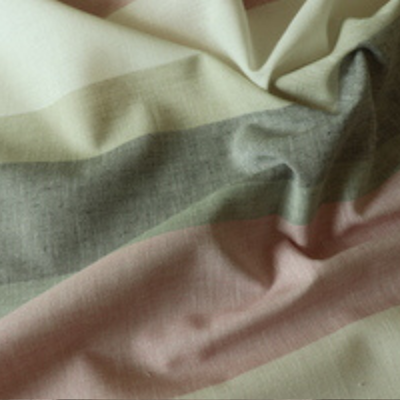 Cotton linenBigpattern stripes