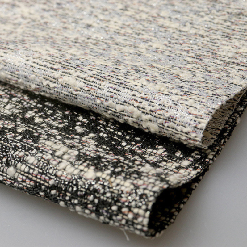 metallic tweed