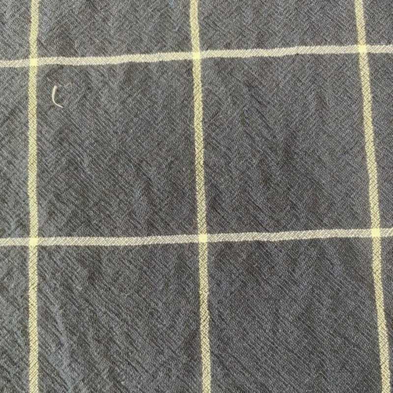 Worsted mohar mixed summer wool check