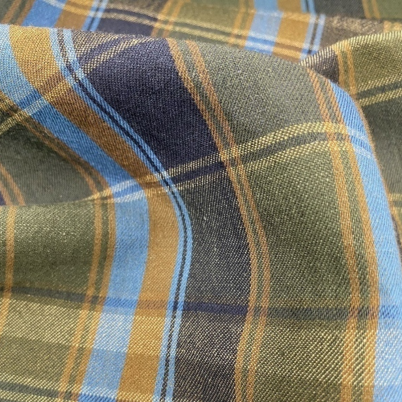 wool linen check