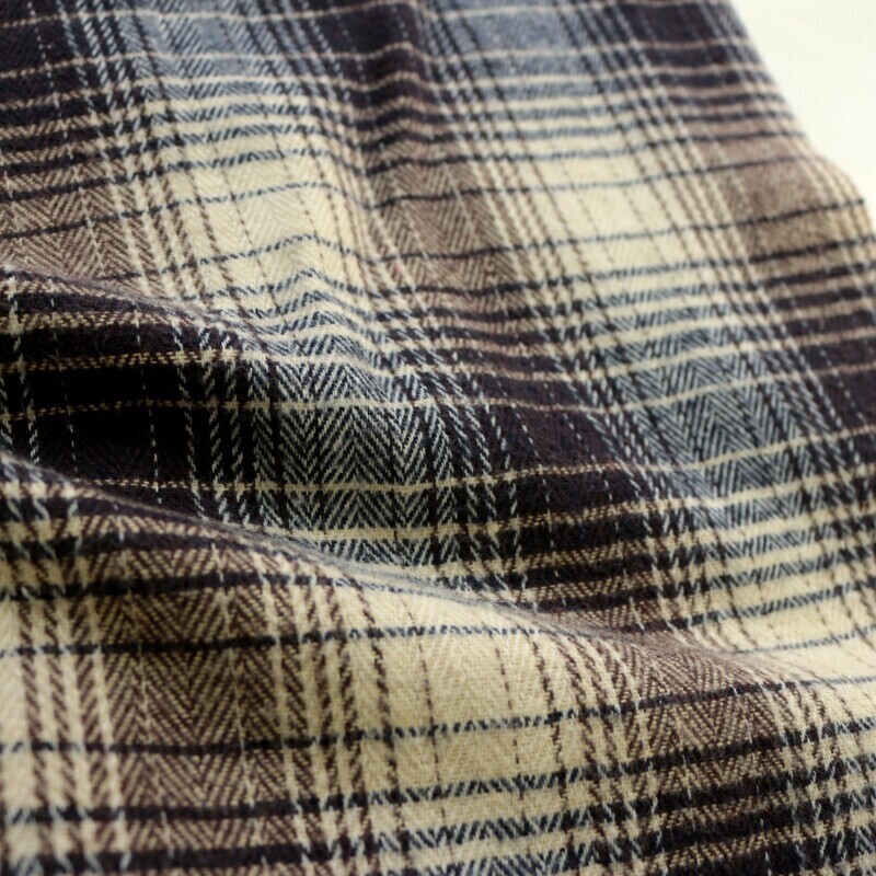 Cotton herringboneflannel　ombre check