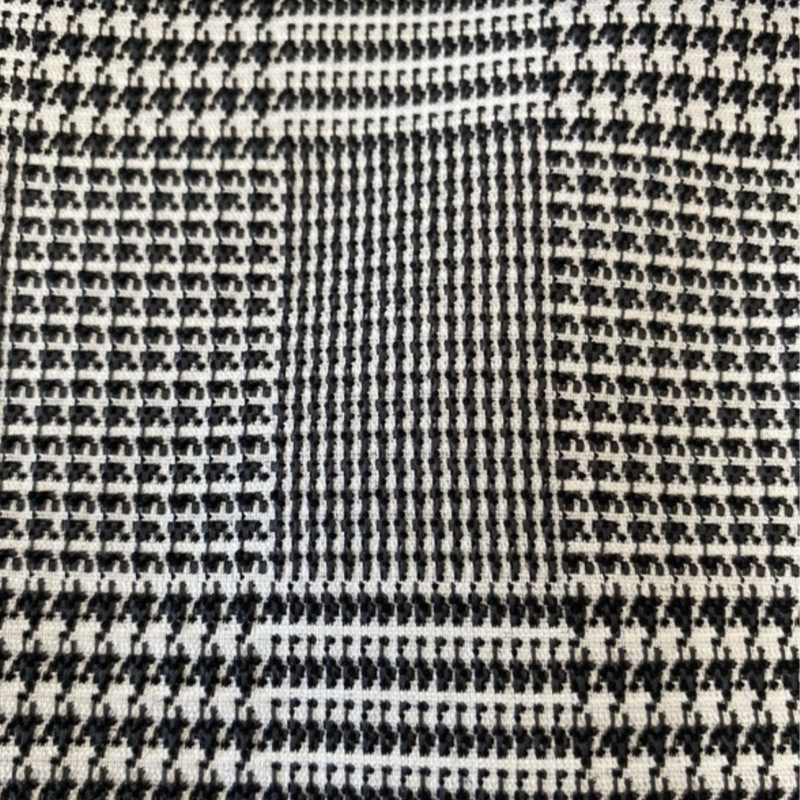 glen check jacquard stretch