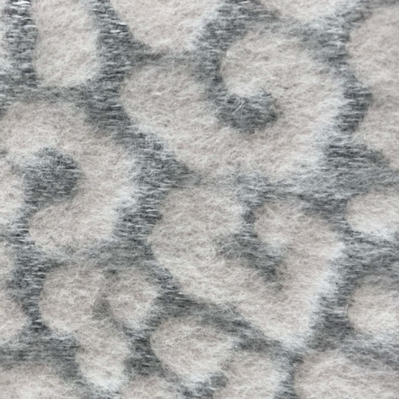 brushed animal jacquard