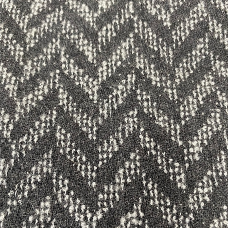 boucle herringbone jacquard