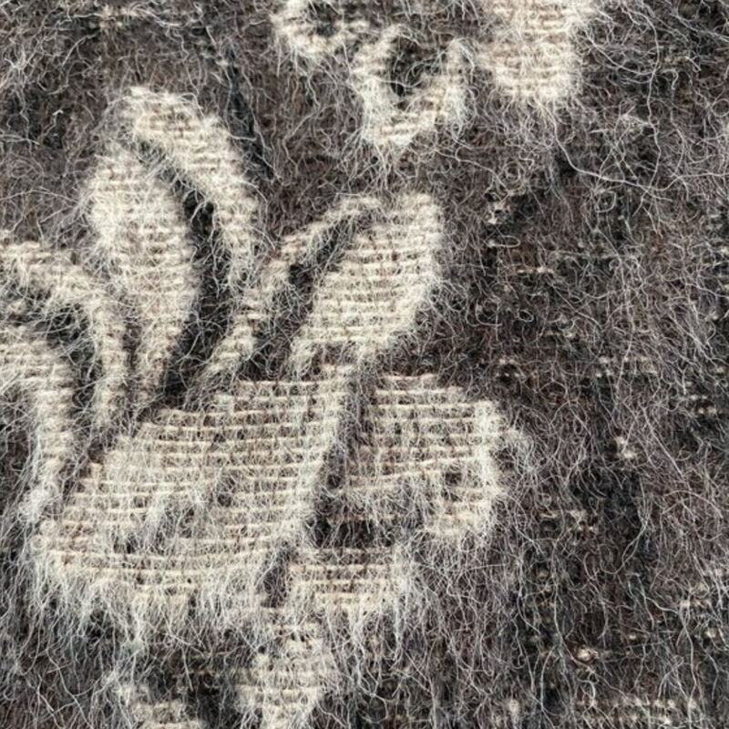 alpaca shaggy jacquard