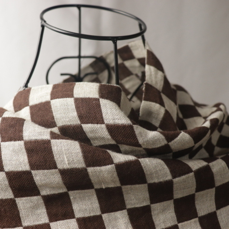 Linen/yak Block　Jacquard