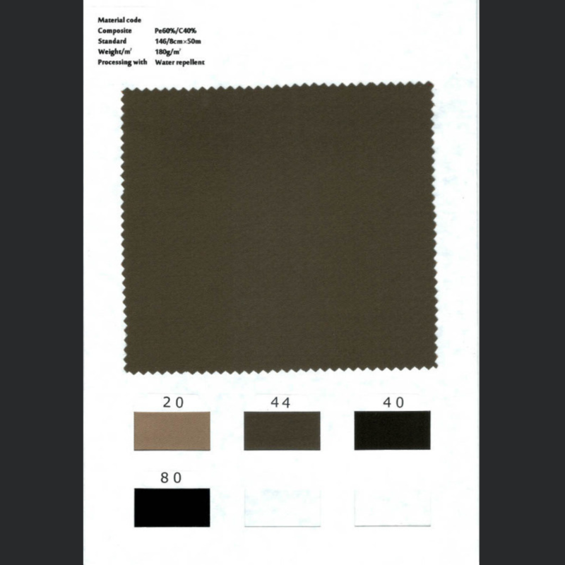 Polyester GIZA Cotton Gabardine　Water Repellent