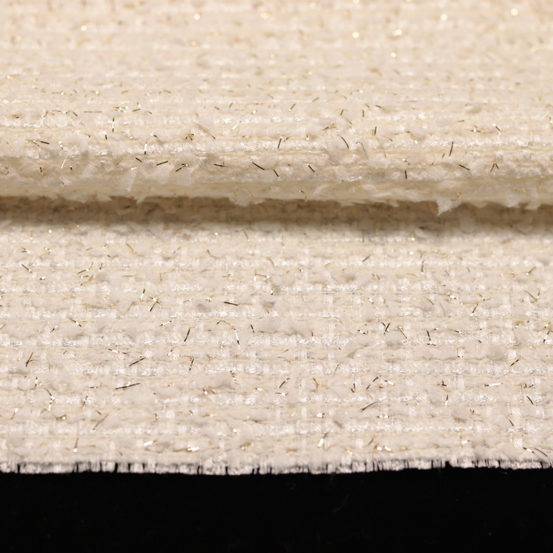White Luxury Wool Tweed