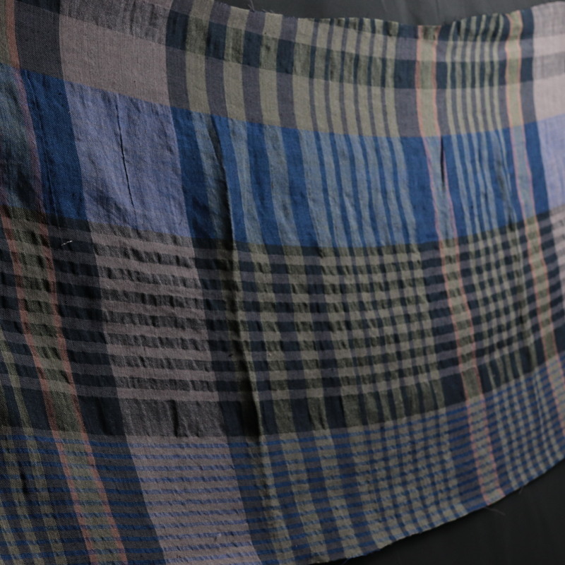 Linen Cotton　speck dyed Check