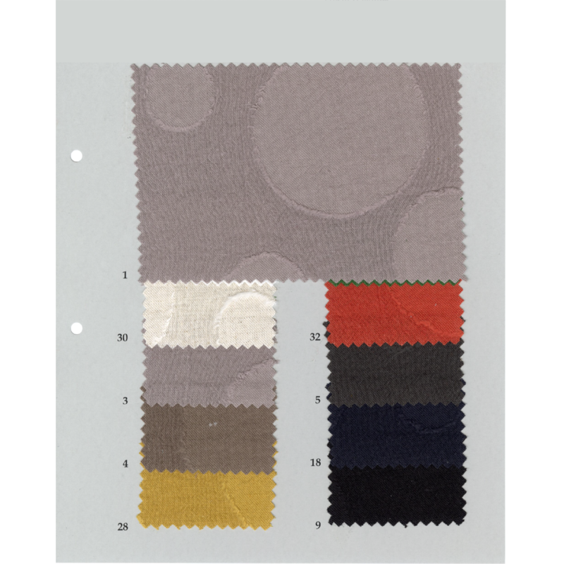 COTTON AND FLAX DYED JACQUARD